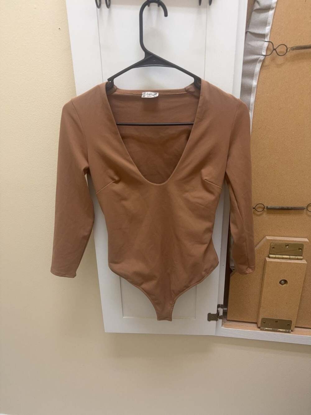 Intimately Free People Long Sleeve Bodysuit Brown Size xs